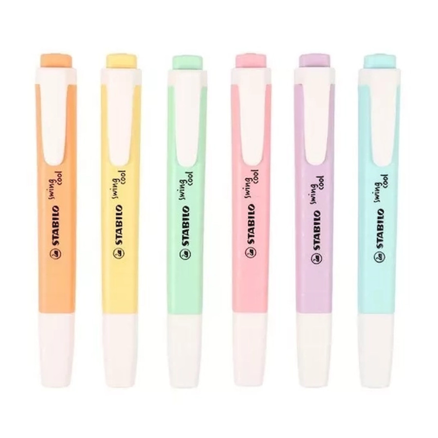 5 Resaltadores Swing Cool Pastel Stabilo