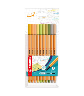 10 Microfibras Point 88 Stabilo Wallet