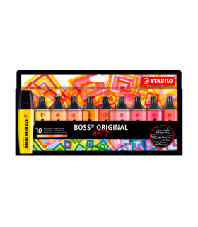 Resaltadores Boss Arty Tonos Cálidos x 10