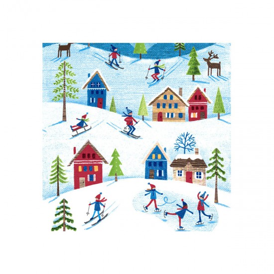 Servilletas 33x33 Winter Sports