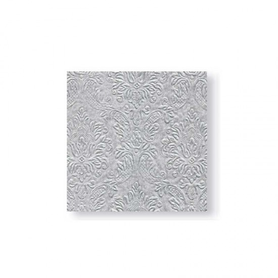 Servilletas 25X25 Ornament Silver Xmas