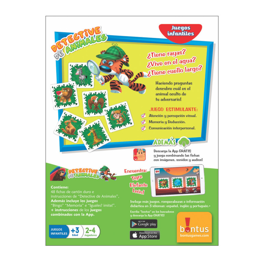 Juego de Mesa Didáctico Detective de Animales