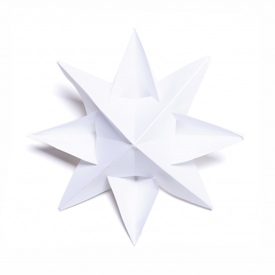 Estrella para Armar 12 cm Blanca x 3