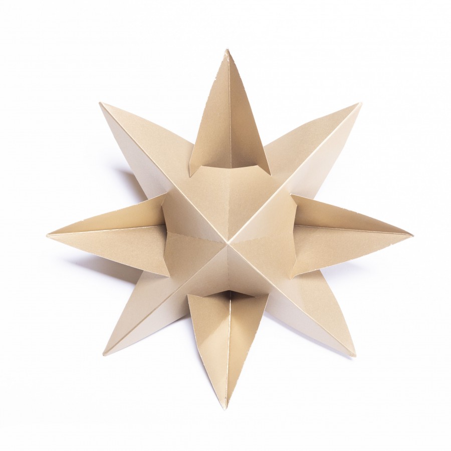 Estrella para Armar 28 cm Dorada