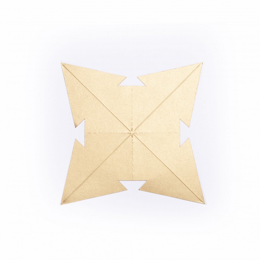 Estrella para Armar 28 cm Dorada