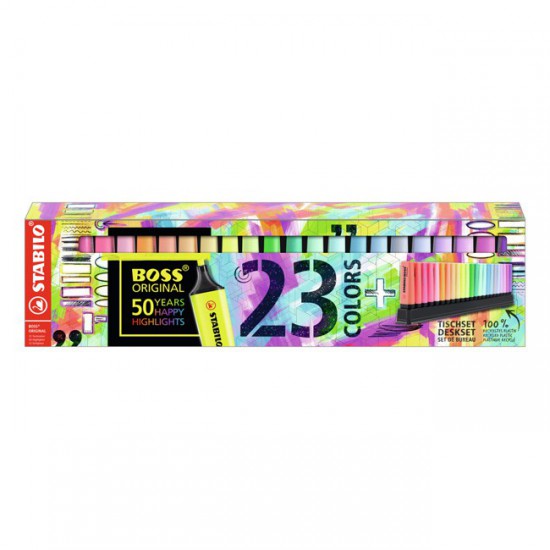 Set de 23 Resaltadores Boss y Boss Pastel Stabilo