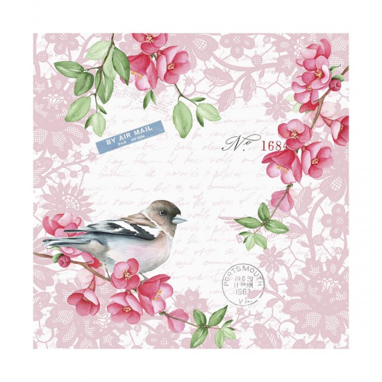 Servilletas 33 x 33 cm Sweet Bird