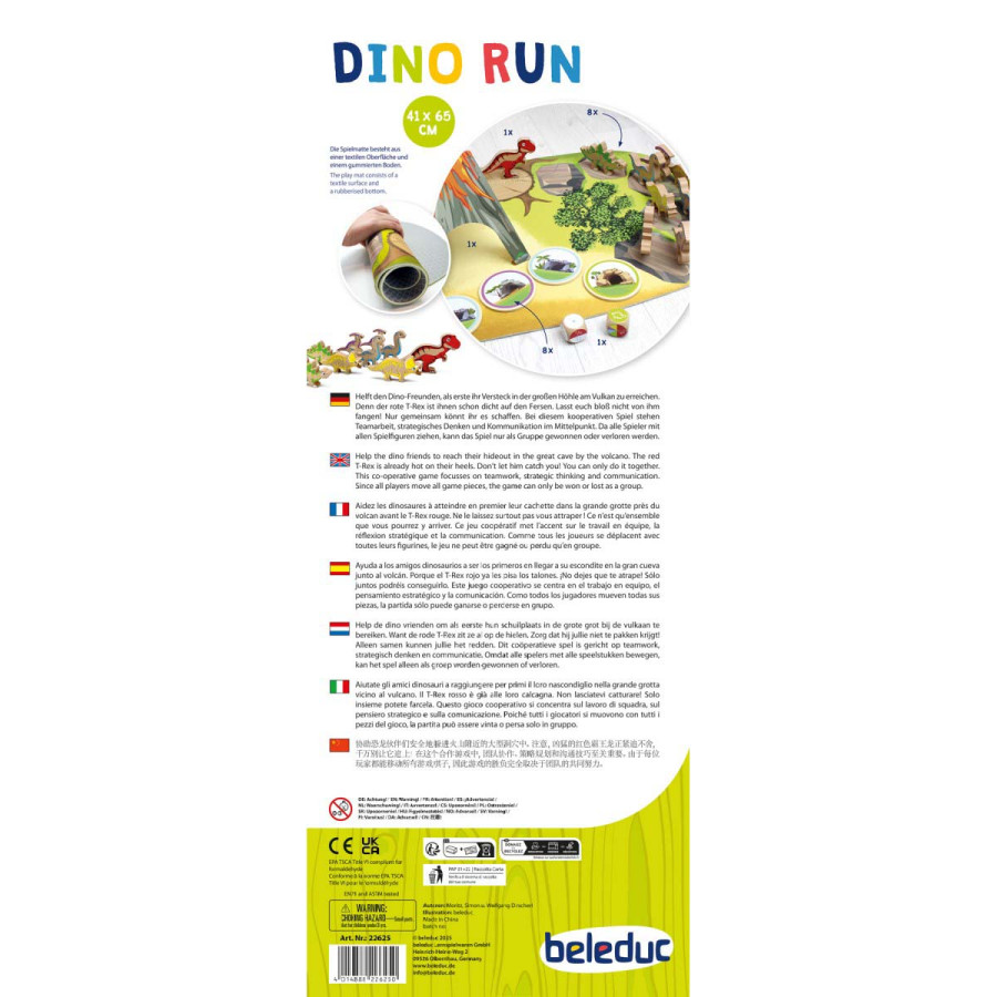 Juego Carrera de Dinos Beleduc Hape