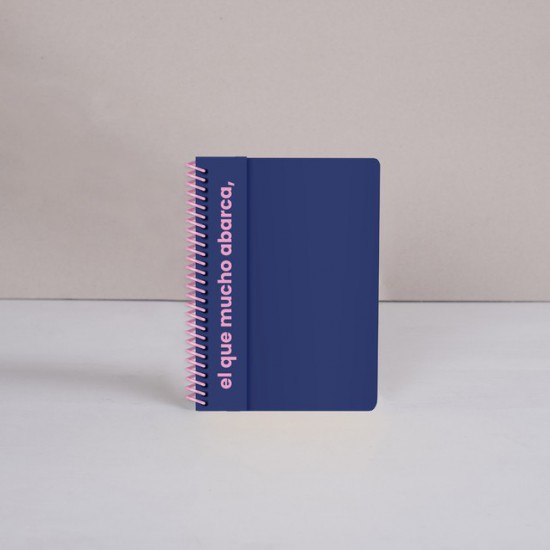 Cuaderno Rayado 14x20 Colorblock Azul Fera Design