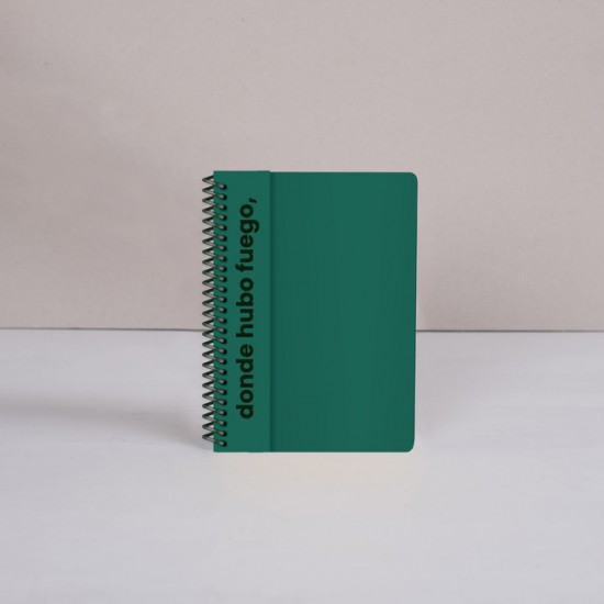 Cuaderno Rayado 14x20 Colorblock Verde Fera Design