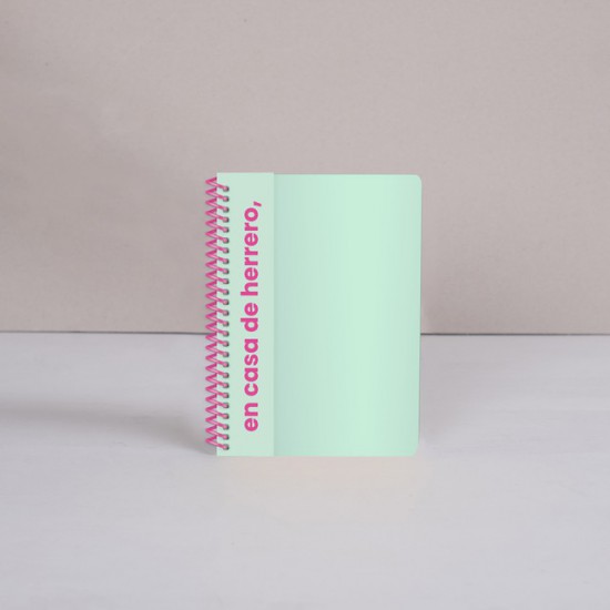 Cuaderno Cuadriculado 14x20 Colorblock Mint Fera Design
