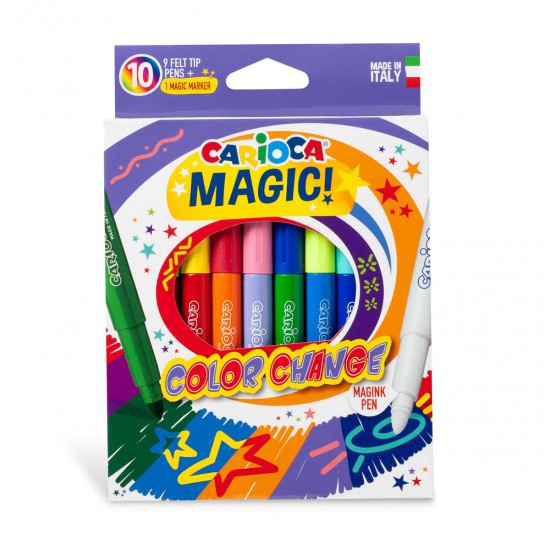 Marcadores Magic Color Change Carioca x 10