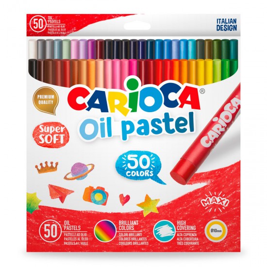 Crayones Óleo Pastel Carioca x 50