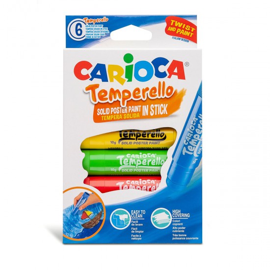 Témperas Sólidas Temperello Carioca x 6