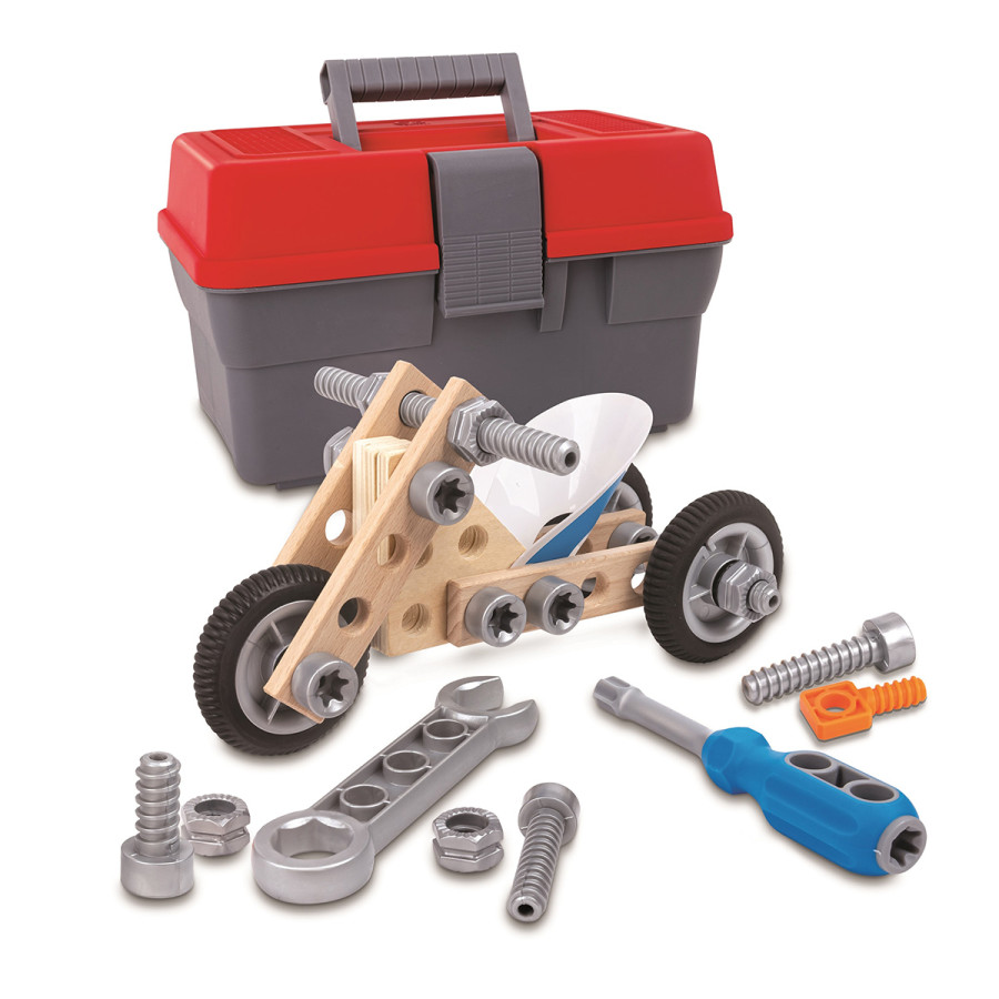 Set de Construcción de Moto 34 Piezas Junior Inventor Hape