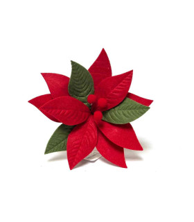 Adorno Estrella Federal Roja y Verde 22 cm Alparamis A24-3830