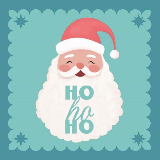 Servilletas 33 x 33 cm Santa Ho Ho Xmas