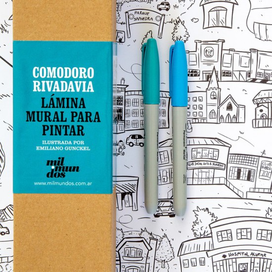 Lamina Mural Para Pintar Comodoro Rivadavia
