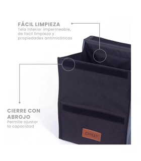 Lunchera Térmica 8 Lts Negra Chilly