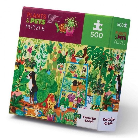 Puzzle De 500 Piezas Plantas Y Mascotas