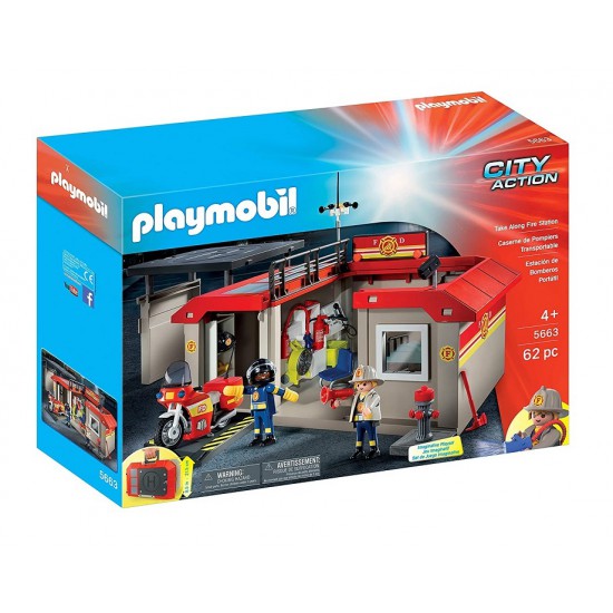 Playmobil City Action Estación de Bomberos Portátil