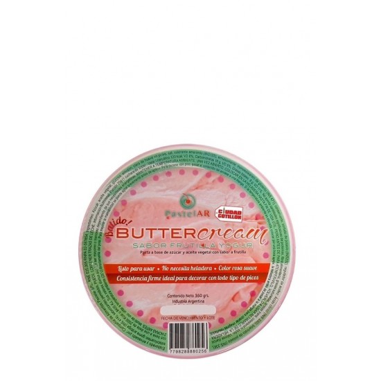 Buttercream Pastelar Yogurt Frutilla 360grs