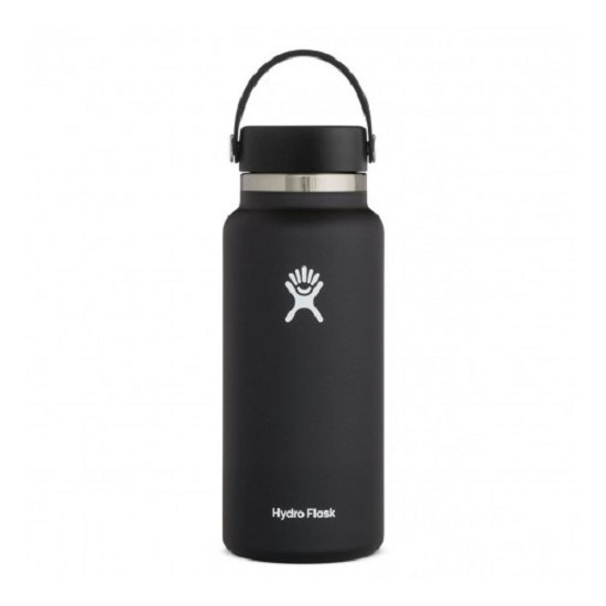 Botella Térmica Hydro Flask 946ml Boca Ancha Negra