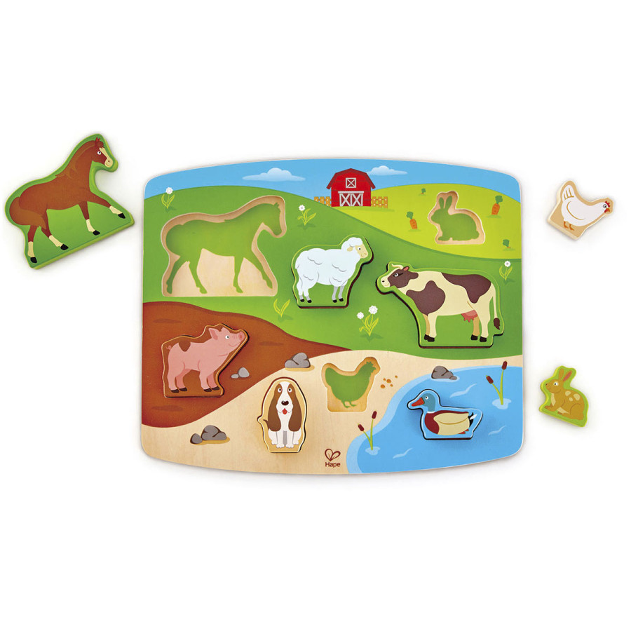 Rompecabezas Animales de la Granja Hape