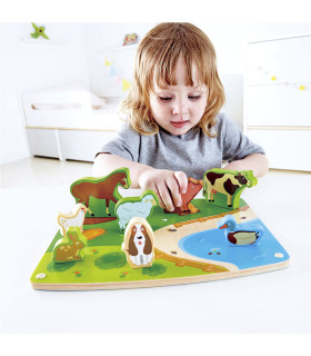 Rompecabezas Animales de la Granja Hape