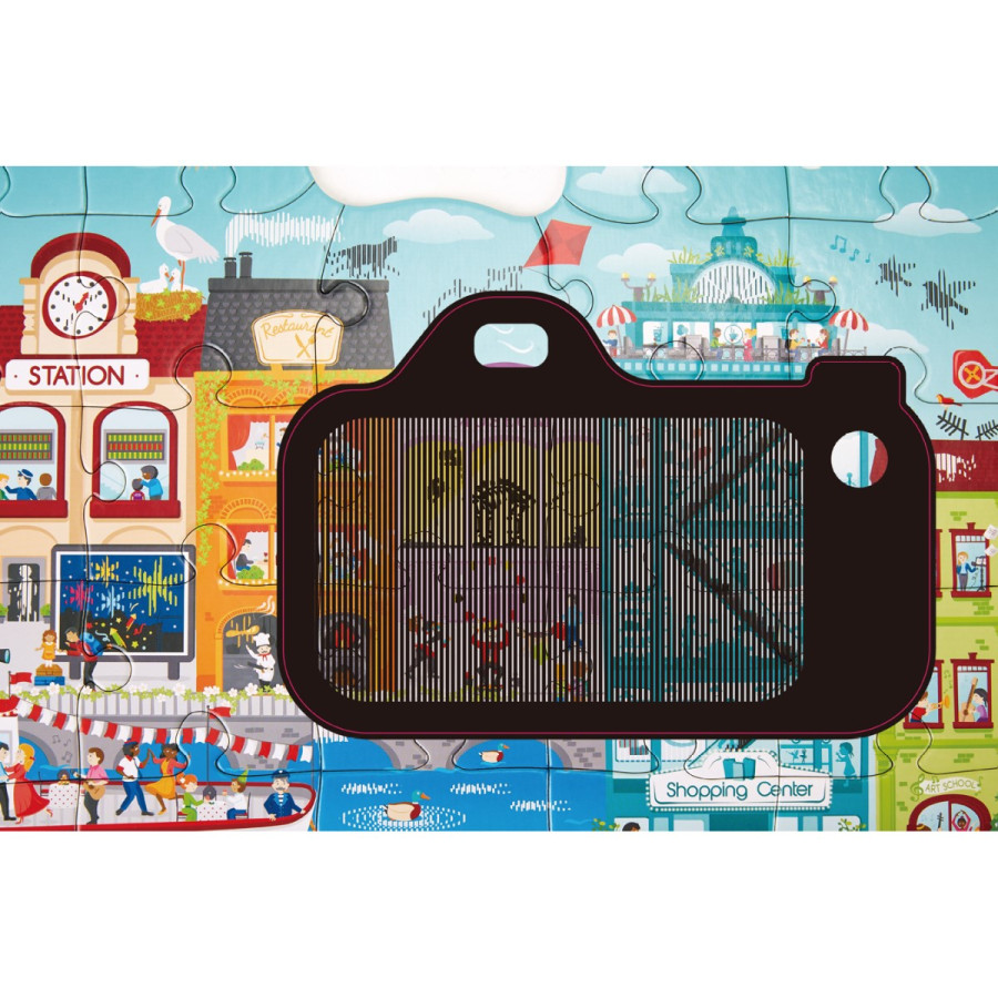 Puzzle Animated City Hape
