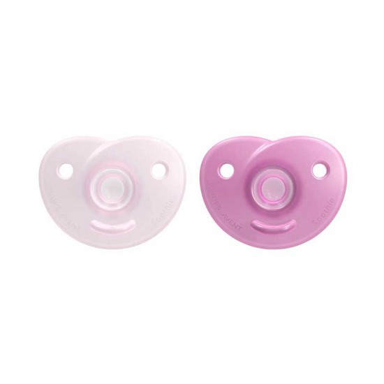 Avent Chupete Soothie Rosa 0-6 M X2