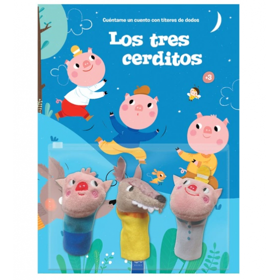 Cuéntame un cuento con títeres de dedos Los tres cerditos