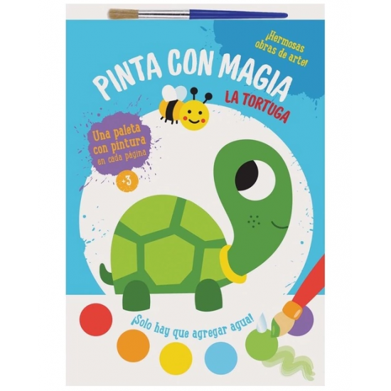 Pinta con magia La tortuga