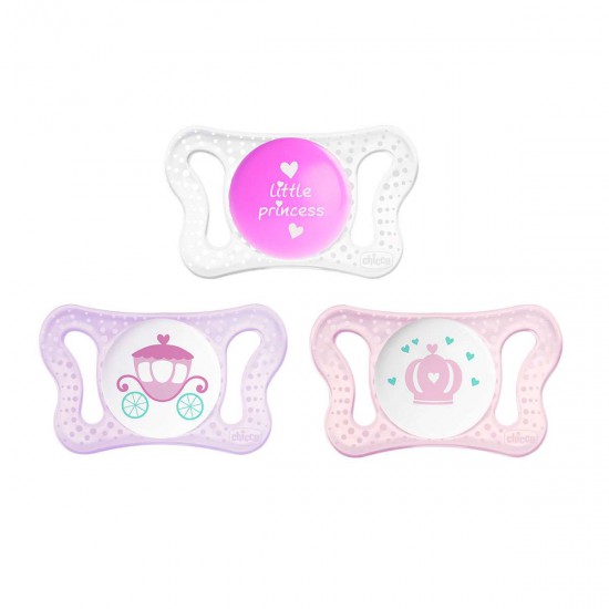 2 Chupetes Chicco Physio Micro 0-2m Nena