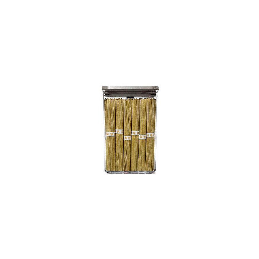 Frasco Rectangular Hermetico Con Tapa de Acero 2.6 lt Oxo Pop
