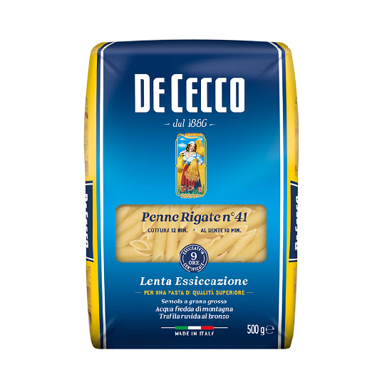 Pasta Penne Rigate De Cecco 500 Gr.