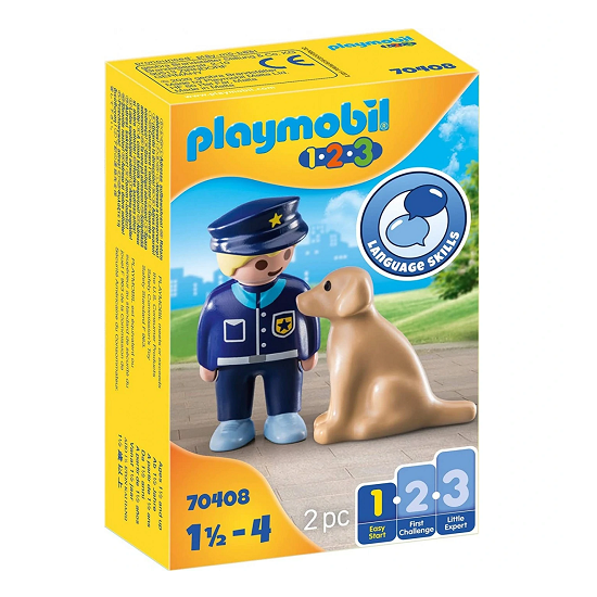 Playmobil 1.2.3 Policia con Perro