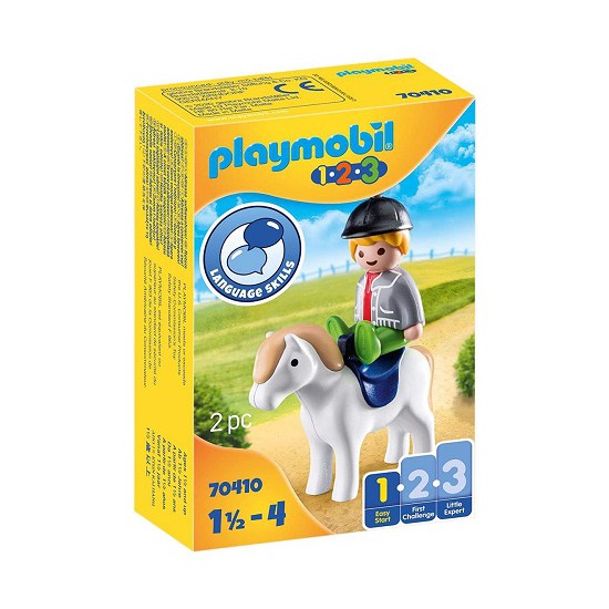 Playmobil 1.2.3 Niño con Pony