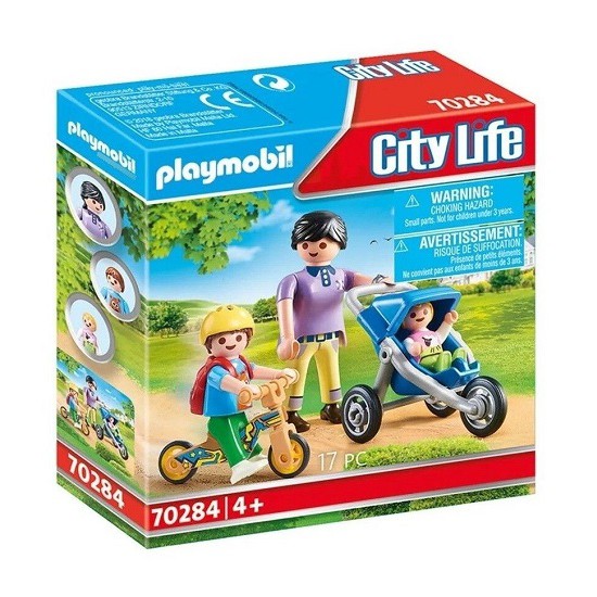 Playmobil City Life Mamá Con Niños