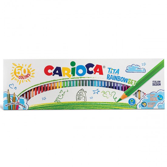 Lápices Tita Rainbow Set de Colores Carioca x 50