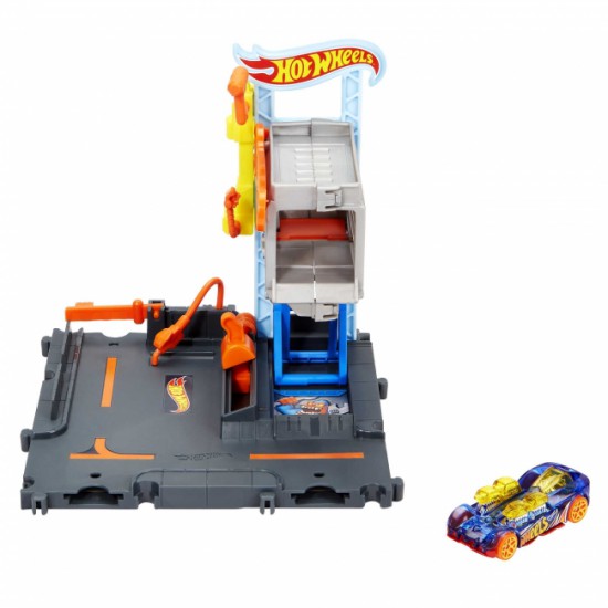 Pista Hot Wheels City Taller de Reparaciones