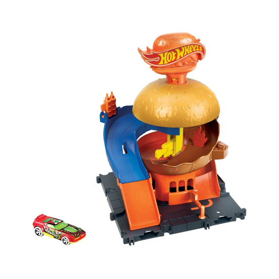 Pista Hot Wheels City Tienda de Hamburguesas