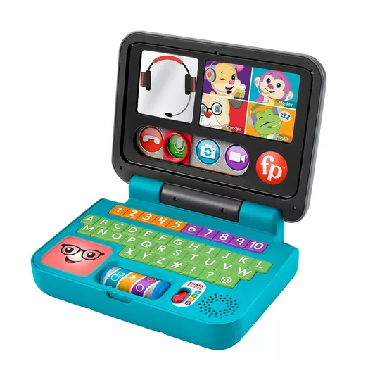 Laptop De Juguete Para Bebe Fisher Price Con Sonidos Y Luces