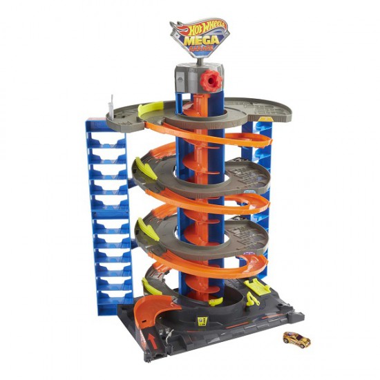 Hot Wheels City Mega Garaje Pista de coches de juguete