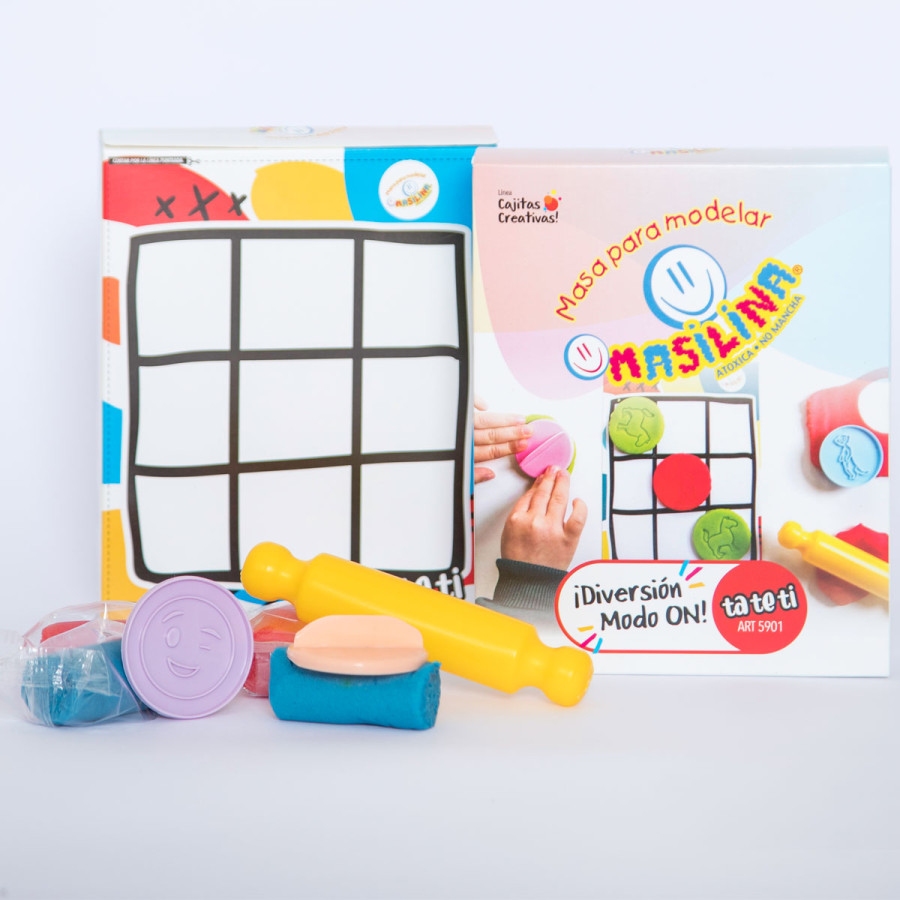 Cajita Creativa de Juego Tatetí Masilina