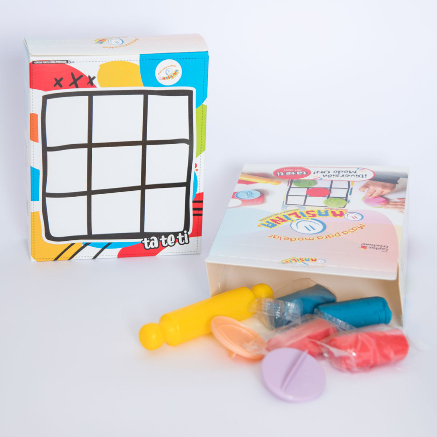 Cajita Creativa de Juego Tatetí Masilina