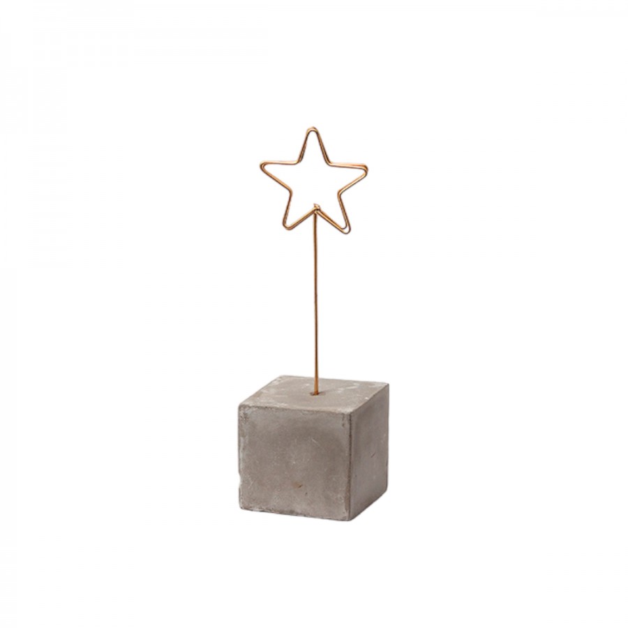 Portafoto con Base de Cemento Estrella