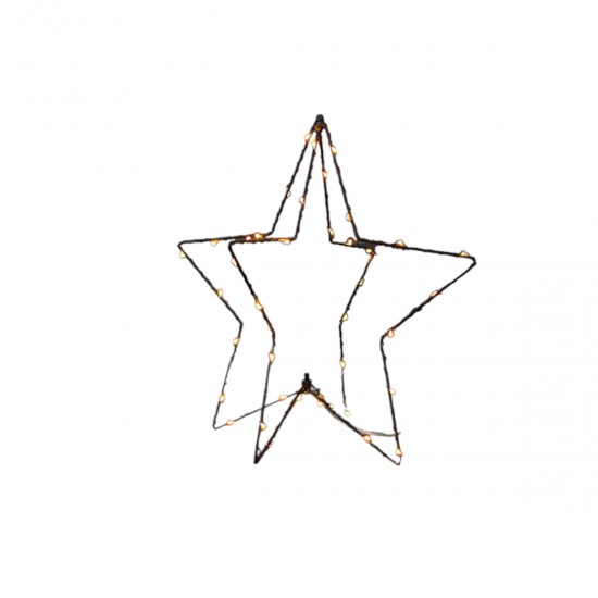 Adorno Estrella 3D con Luz LED 30 cm
