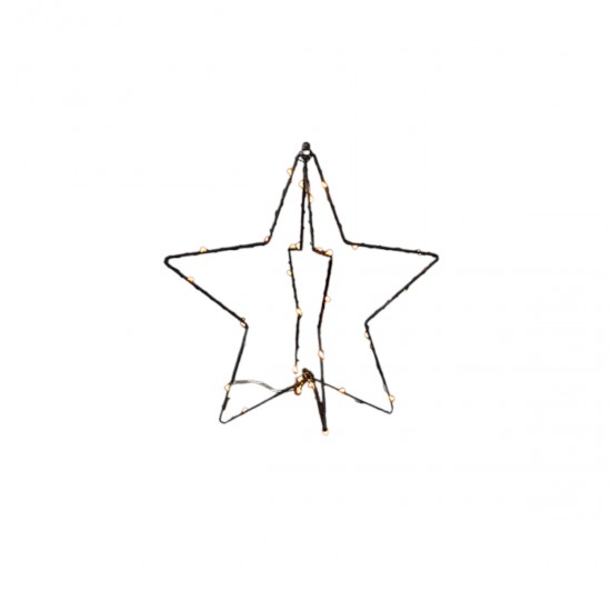Adorno Estrella 3D con Luz LED 25 cm