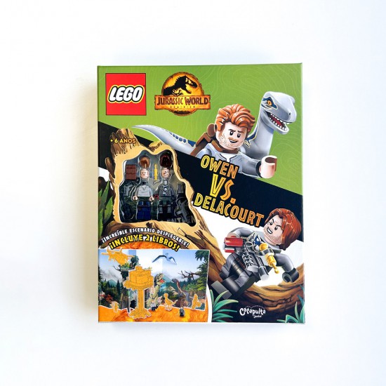Libro con Juguete Lego Landscape Jurassic World
